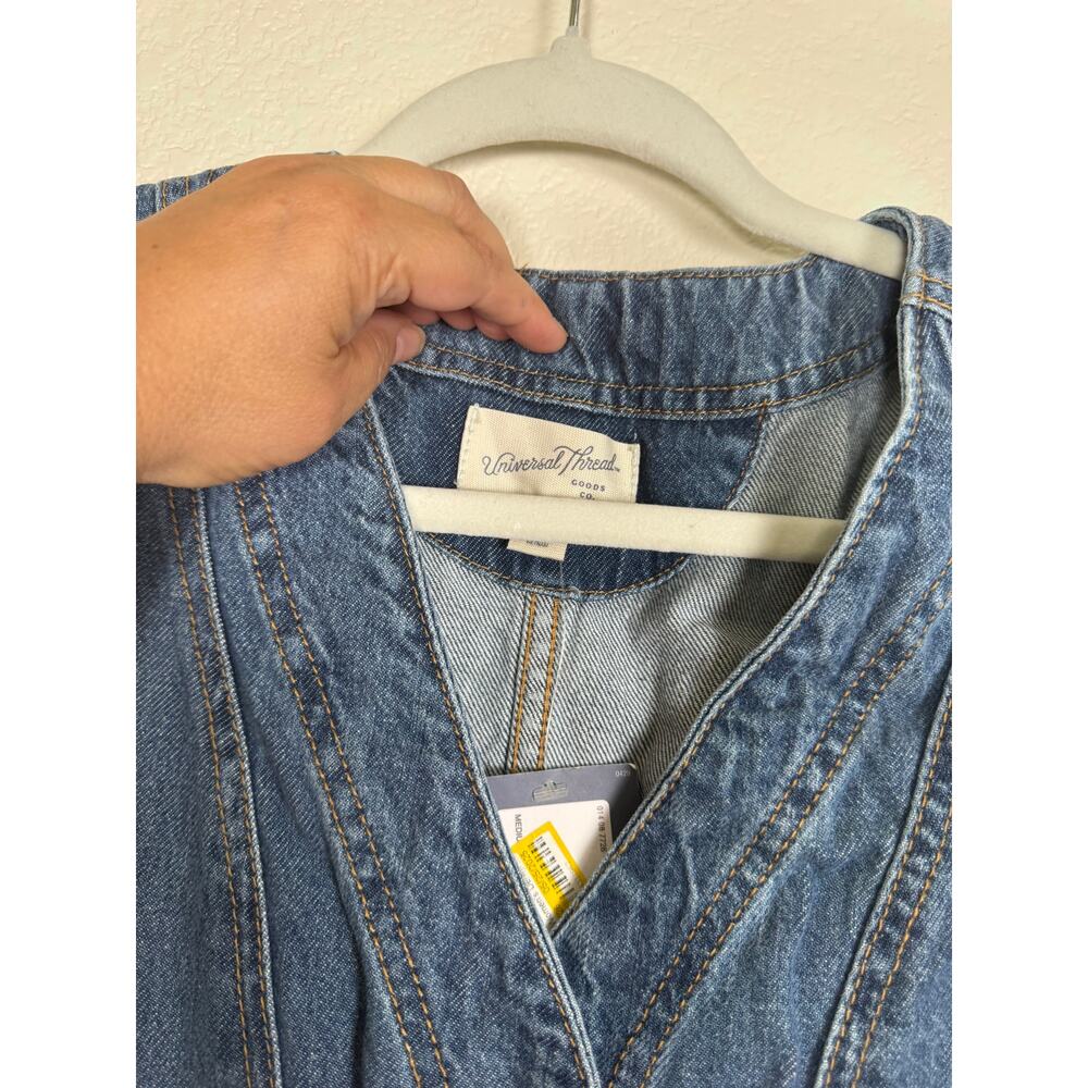 NWT Universal Thread Denim Button Front Midi Dres… - image 10